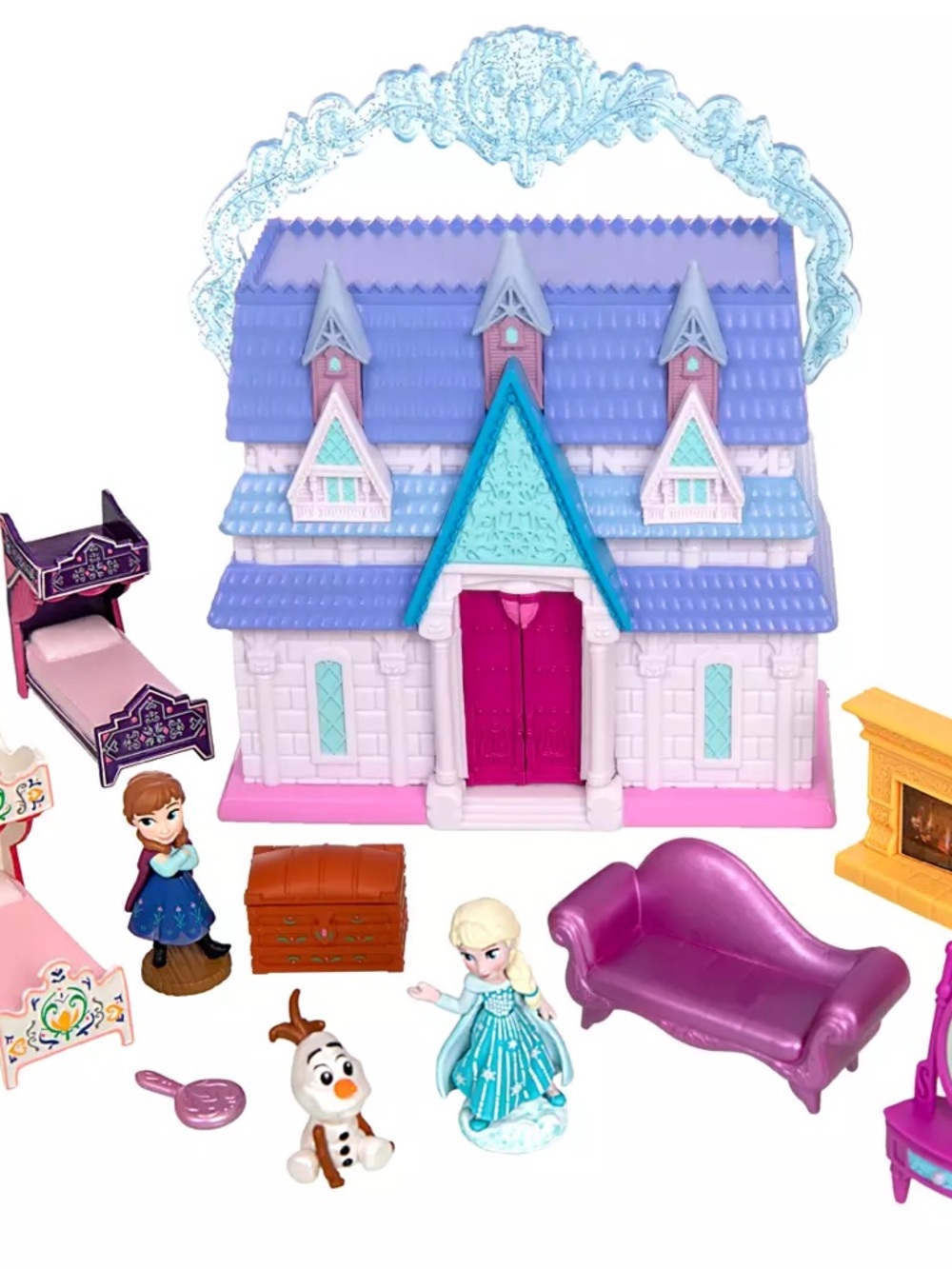 Disney Store Frozen Anna Elsa Once Upon a Story Arendelle Castle Micro Playset